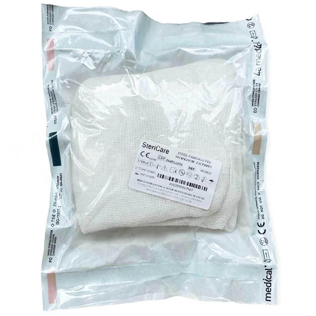 Stericare Steril Pamuklu Ped 10x15 cm