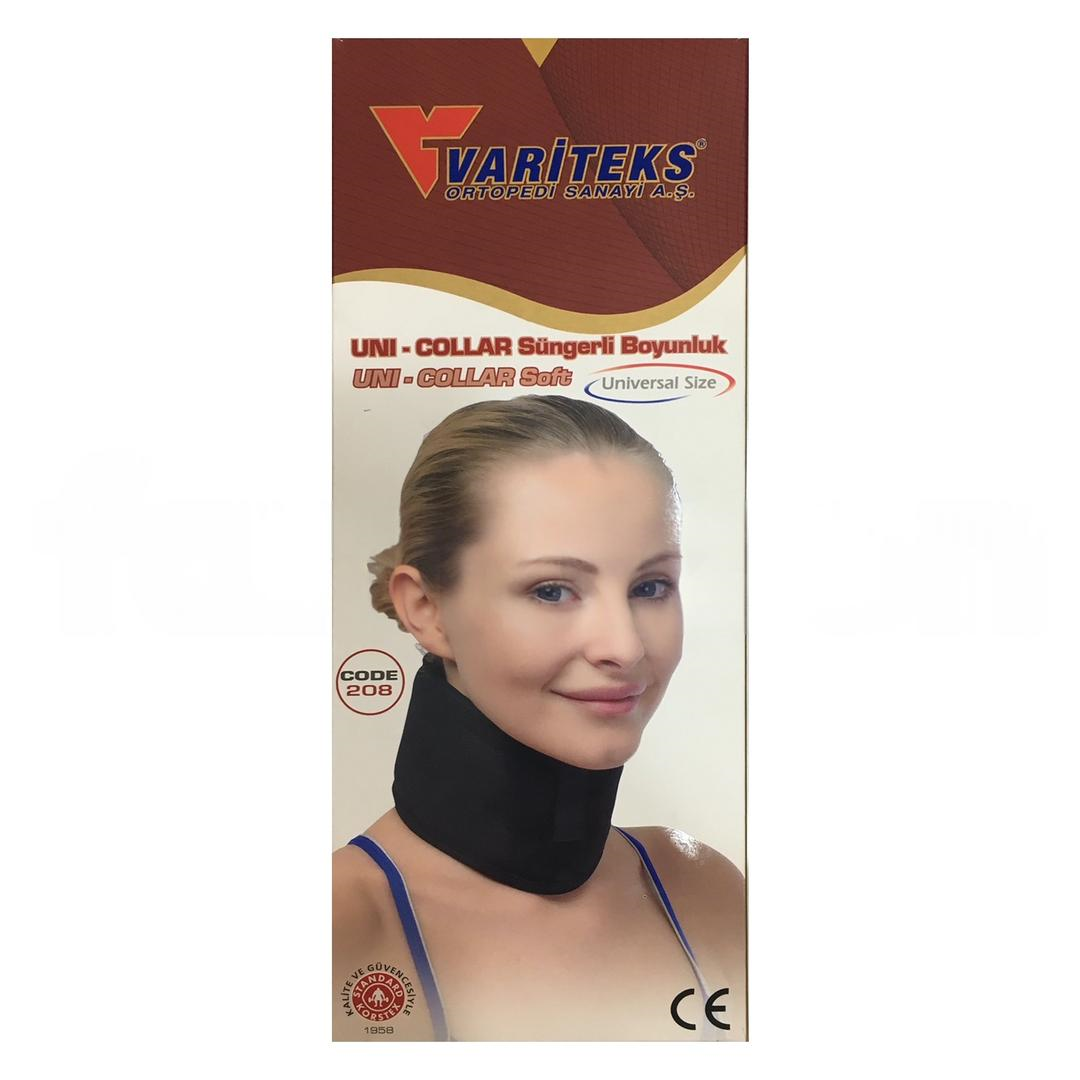 Variteks Uni Collar Süngerli Boyunluk Siyah - Bedensiz