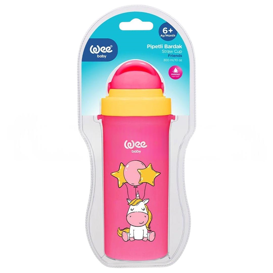 Wee Baby 896 Pipetli Bardak 300 ml - Pembe
