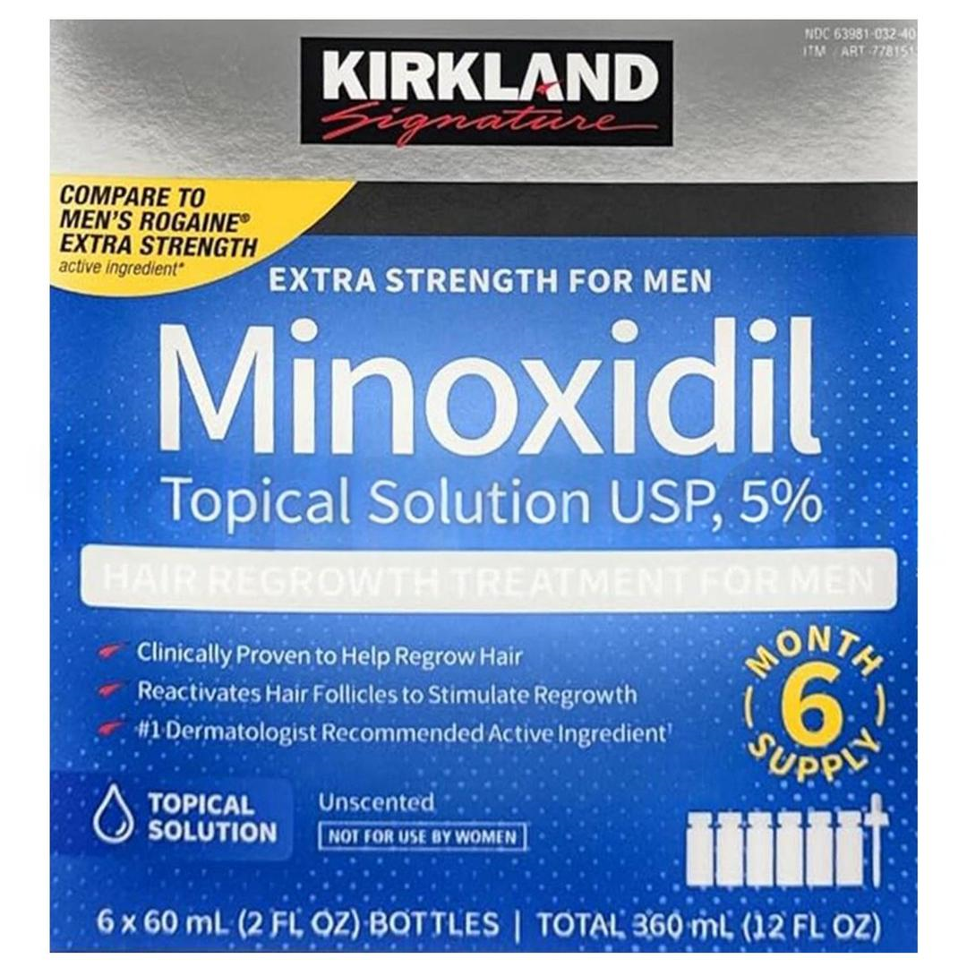 Kirkland Minoxidil 60 ml - 6 Tüp - İthal