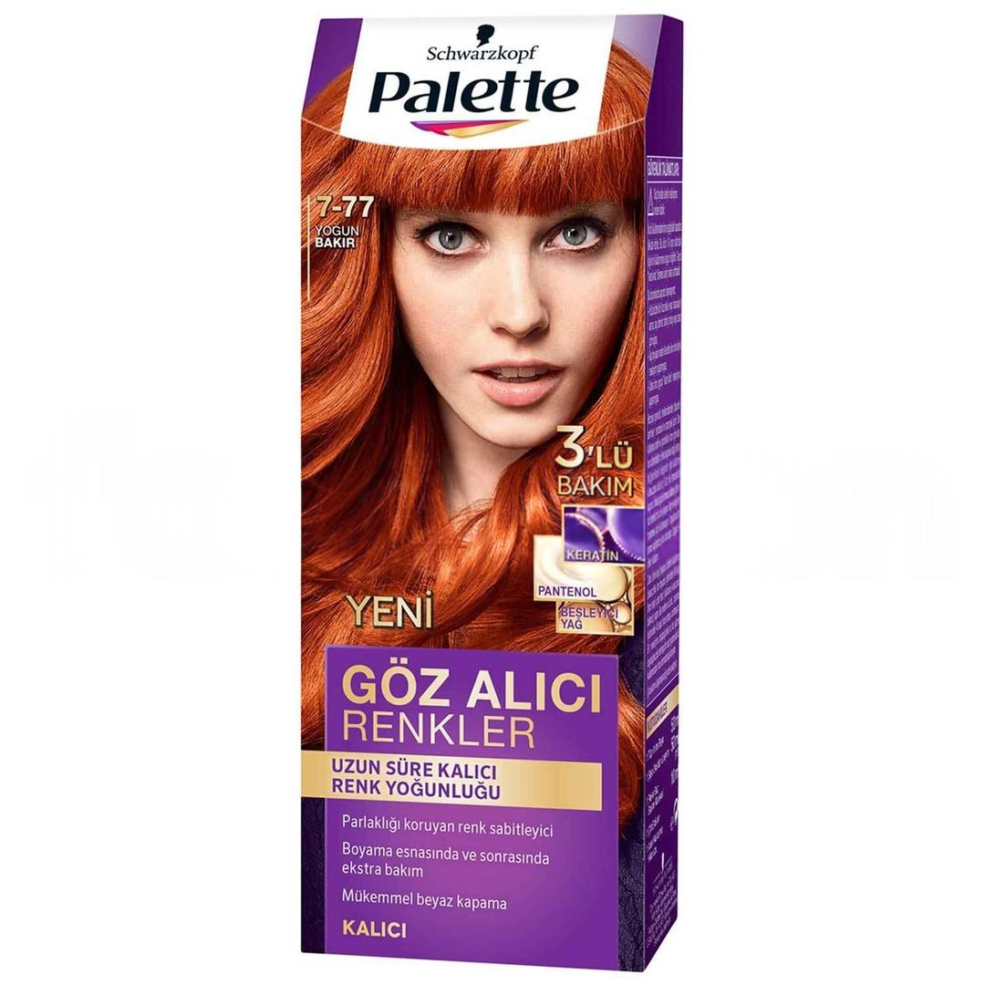 Palette Göz Alıcı Renkler Saç Boyası - 7-77 Yoğun Bakır