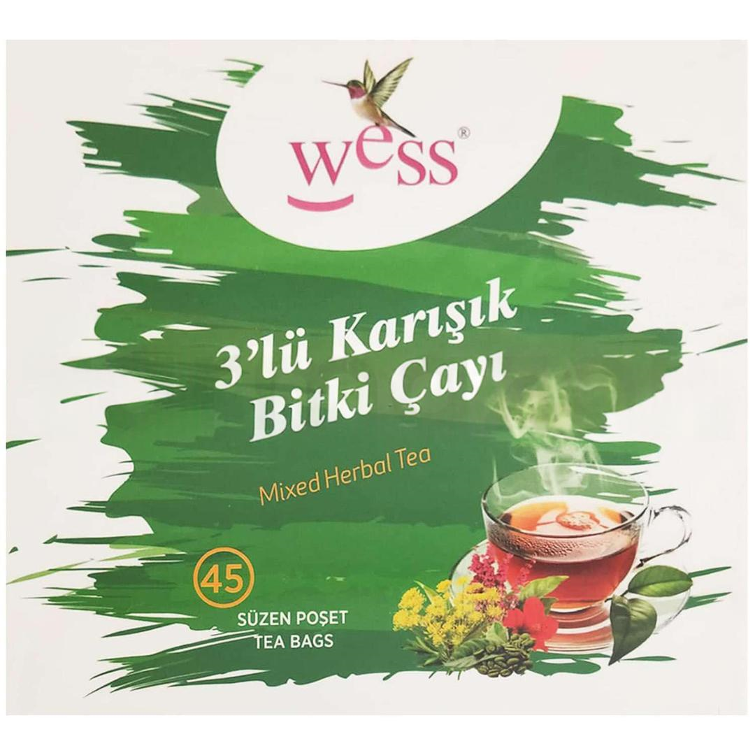 Wess 3'lü Zayıflama Çayı 45 Süzen Poşet