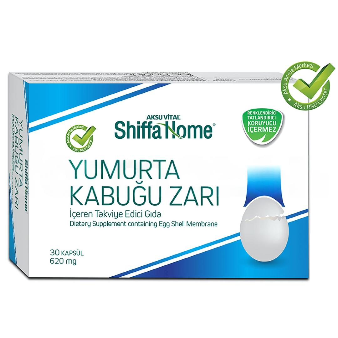 Shiffa Home Yumurta Kabuğu Zarı 620 mg 30 Kapsül