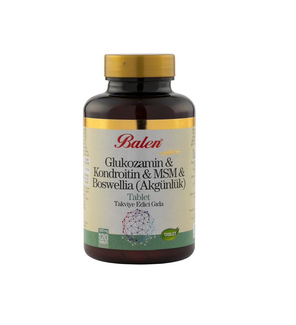 Balen Glukozamin Kondroitin Msm Boswelia Tablet 1200 Mg* 120 Tablet