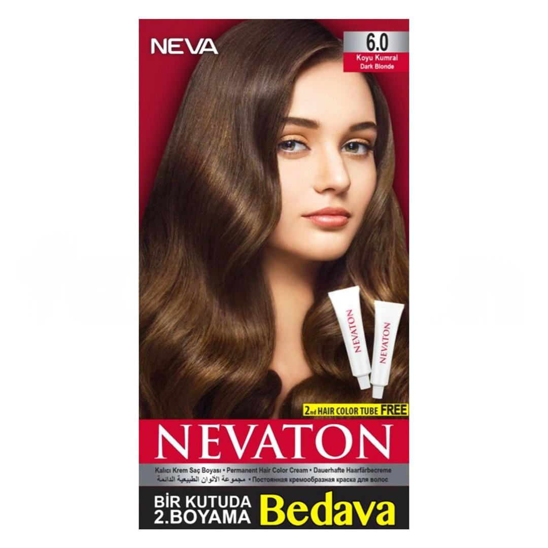 Nevaton Kalıcı Krem Saç Boyası 6.0 Koyu Kumral