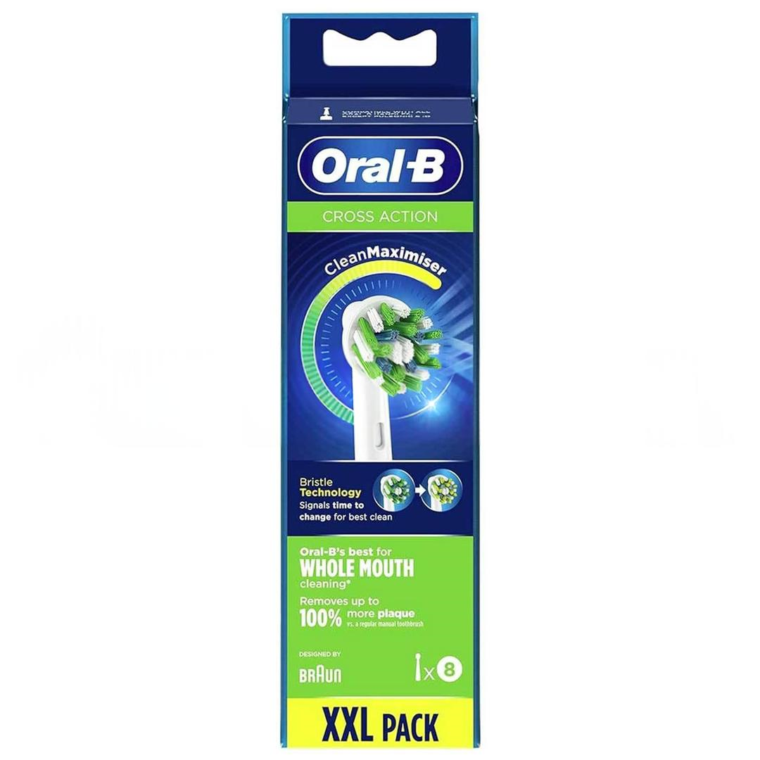 Oral-B Cross Action Clean Maximizer Teknolojili Yedek Fırça Başlığı 8'li
