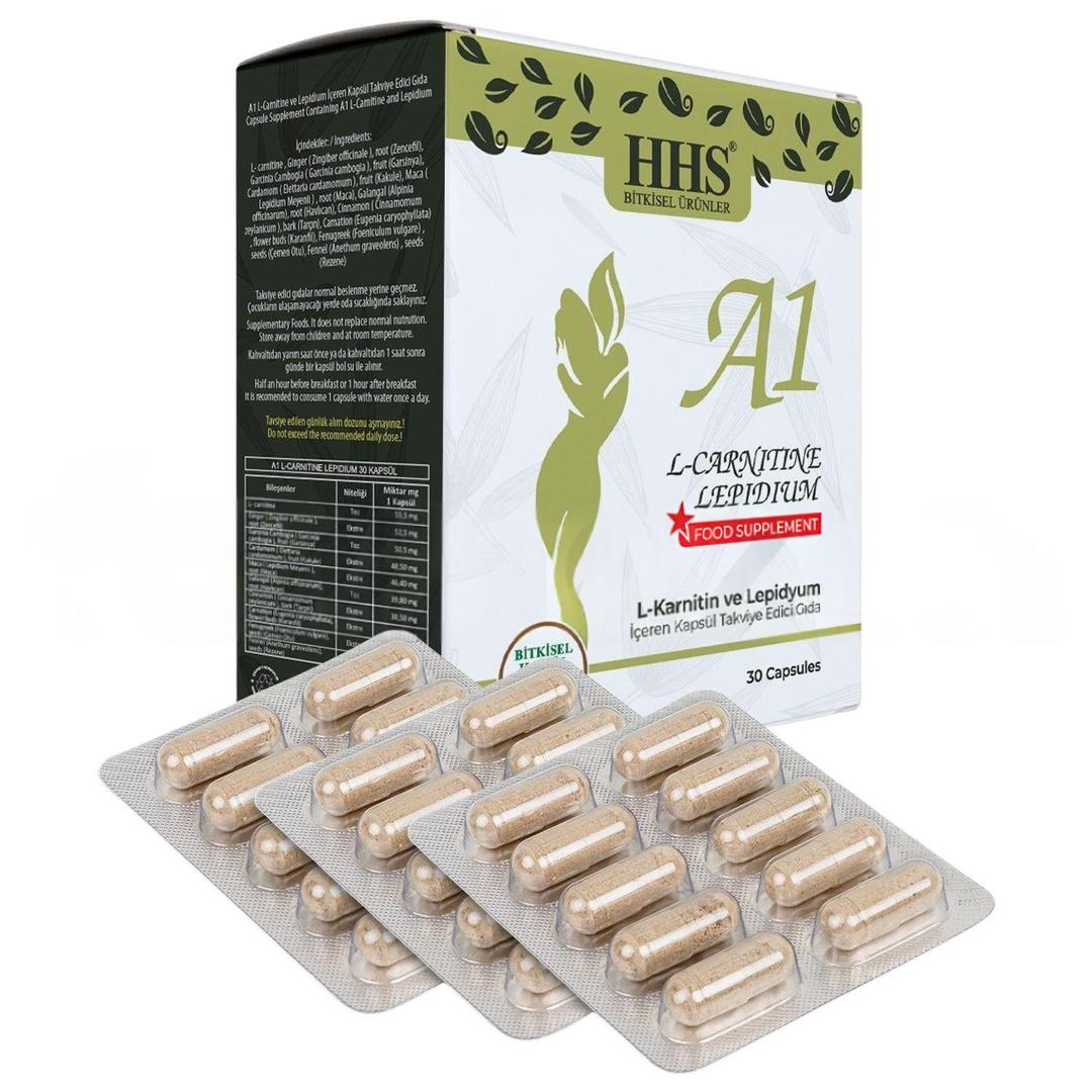 HHS A1 L-Carnitine Lepidium Blister 30 Kapsül