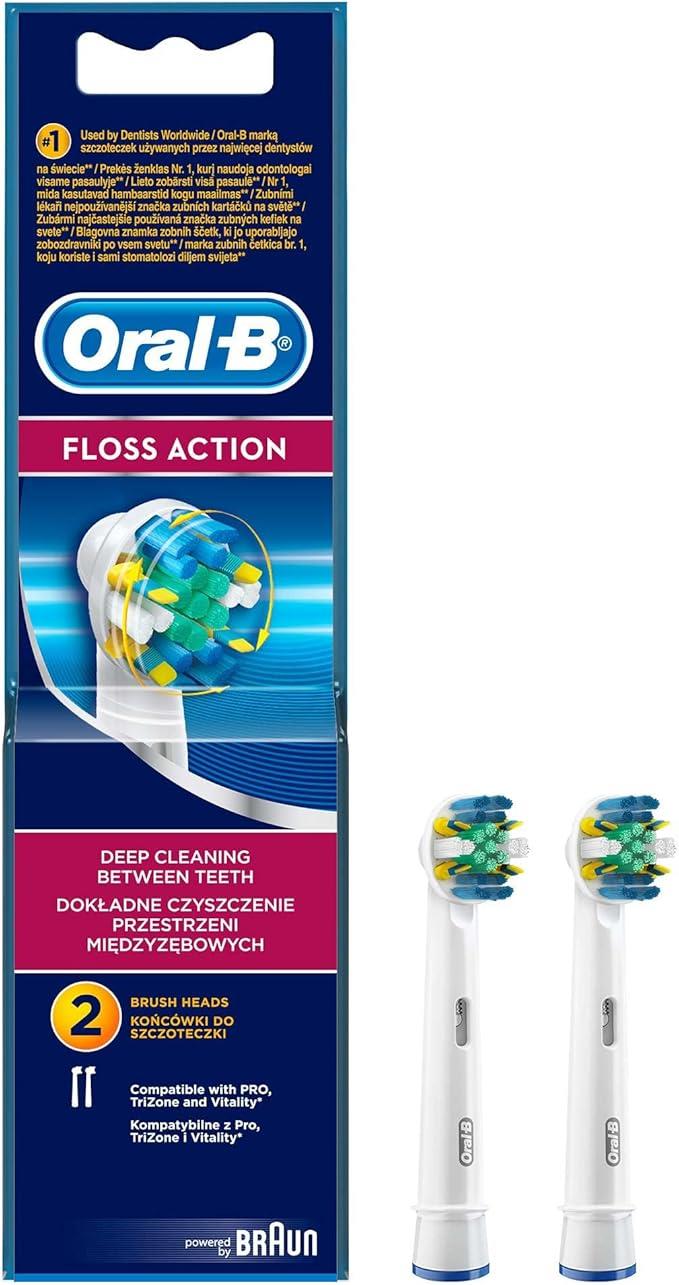 Oral-B Floss Action 2 Adet Diş Fırçası Yedek Başlığı
