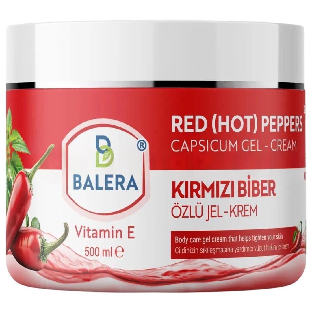 Balera Selülit Jeli Sıkılaştırıcı Etkili Kırmızı Biber ve Acı Biber Özlü Masaj Jeli 500 ml