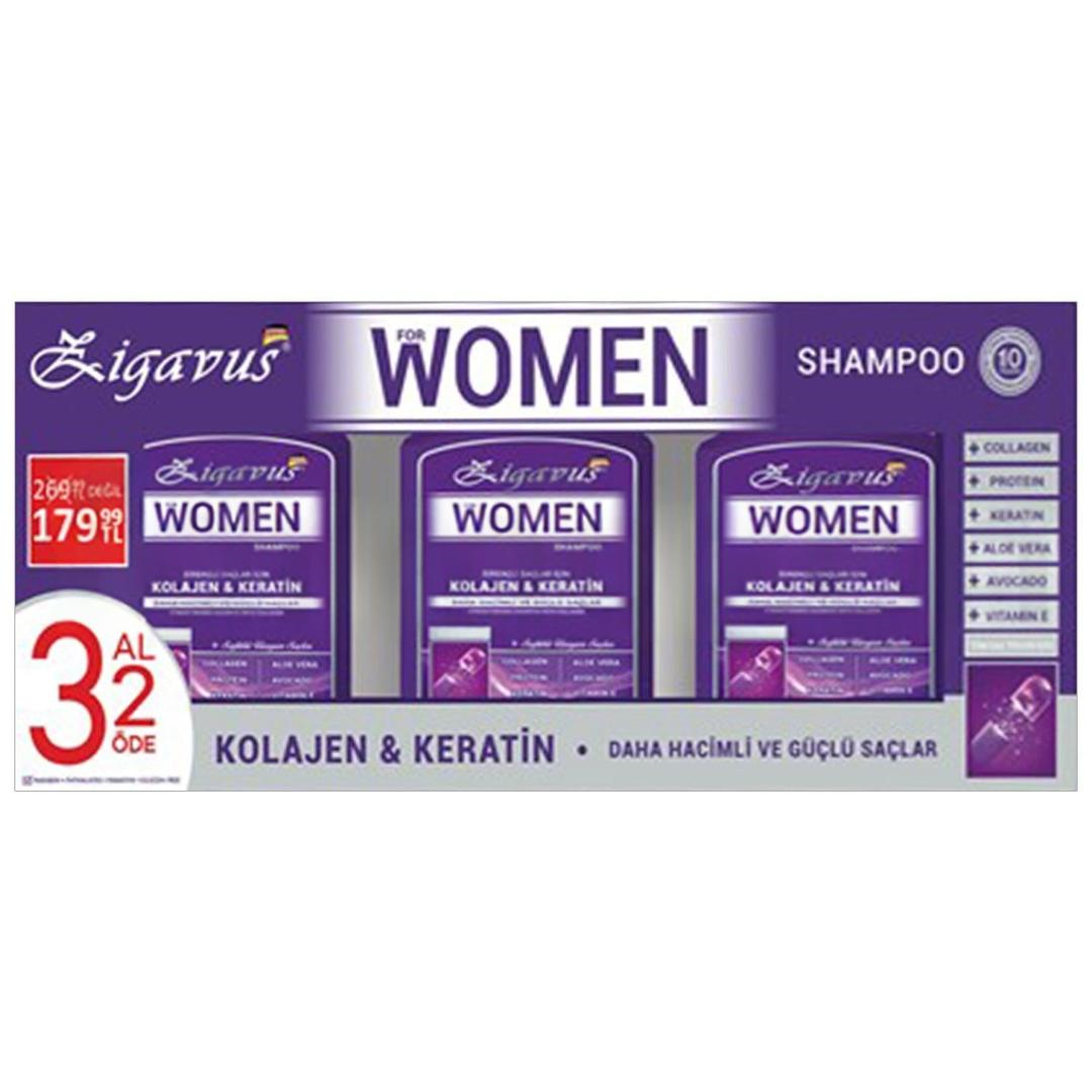 Zigavus Kolajen Women Şampuan 300 ml - 3 Al 2 Öde