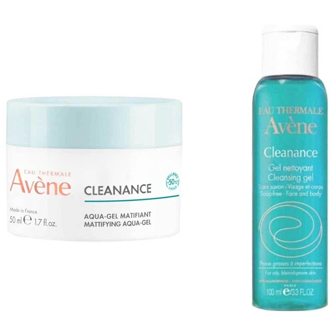 Avène Cleanance Matlaştırıcı 50 ml + Karma ve Yağlı Ciltler İçin Temizleme Jeli 100 ml