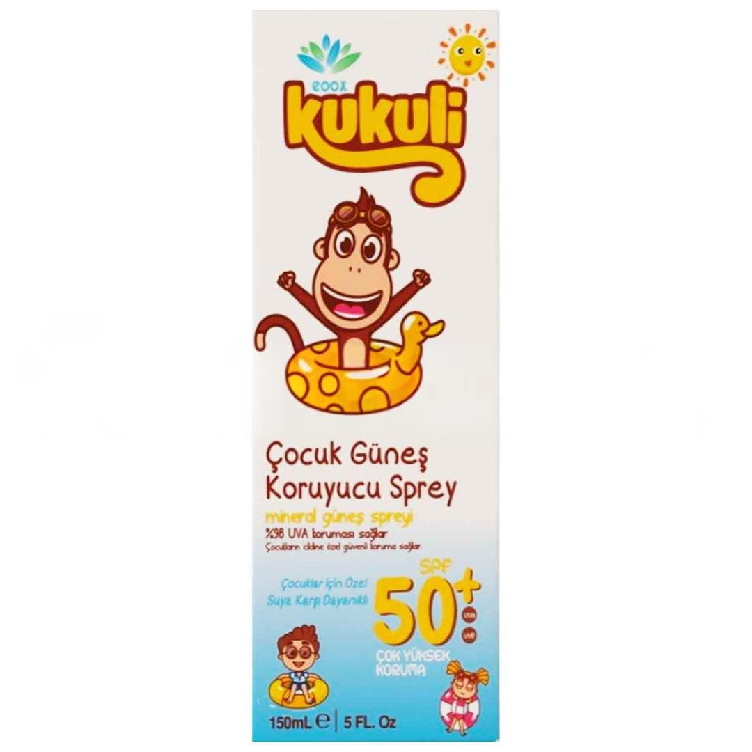 Eoox Kukuli Çocuk Güneş Koruyucu Sprey SPF50+ 150 ml