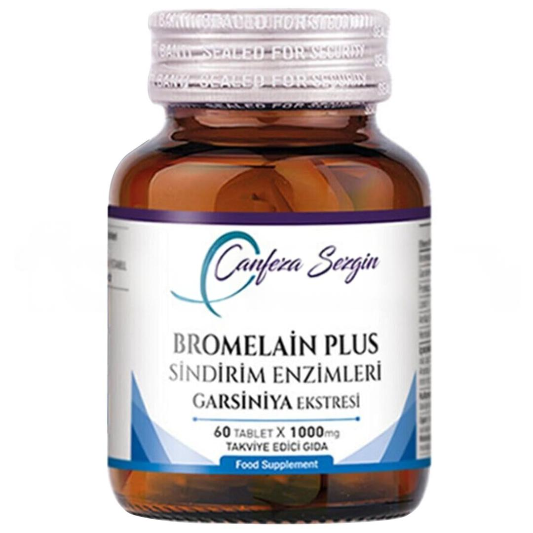 Canfeza Sezgin Bromelain Plus Sindirim Enzimleri Garsiniya 60 Tablet