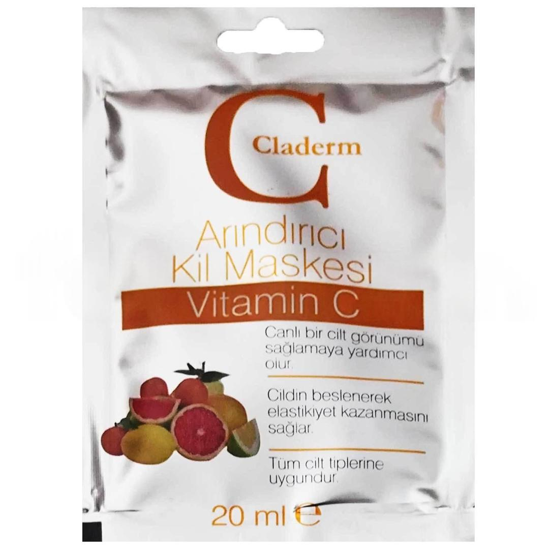 Claderm Arındırıcı Kil Maskesi Vitamin C 20 ml