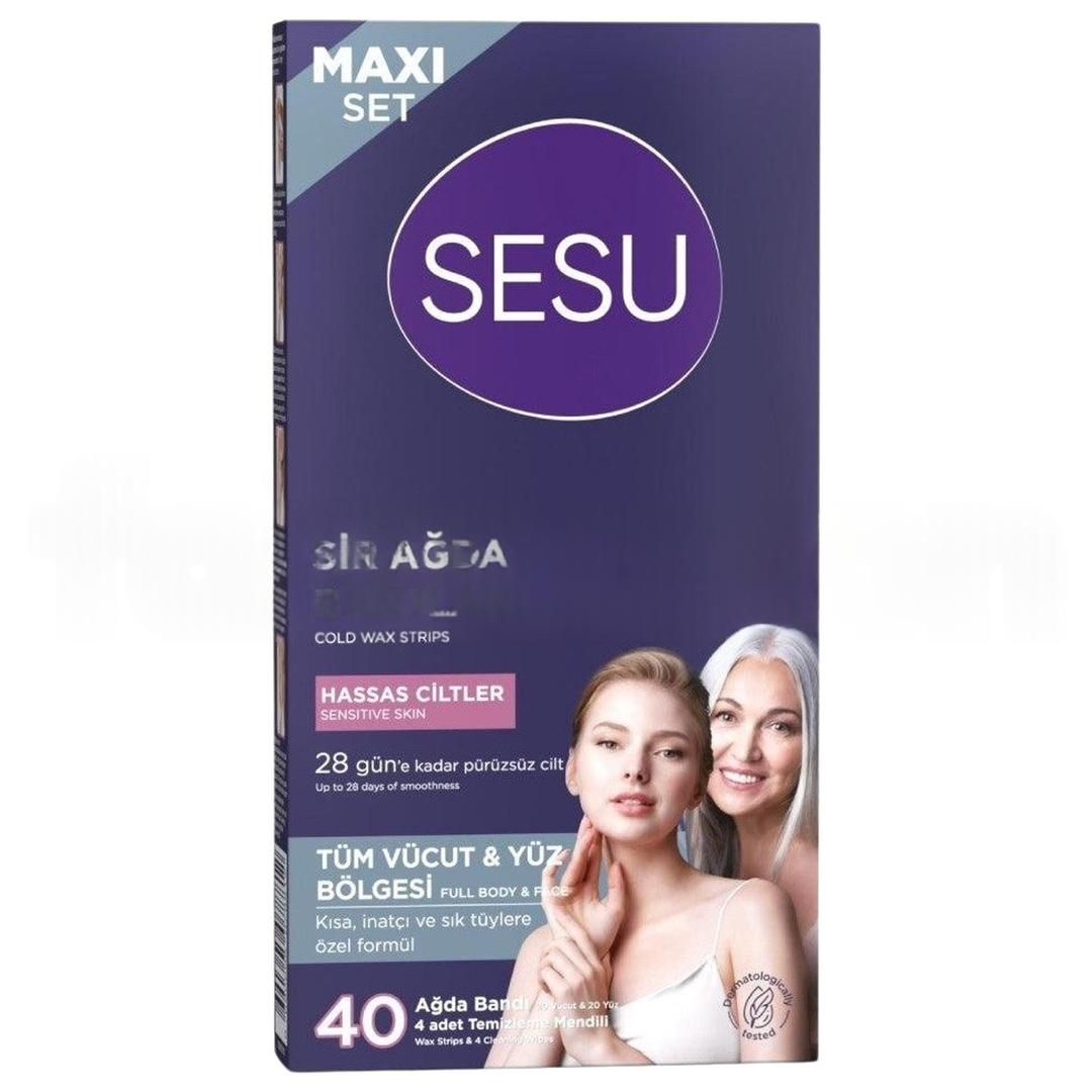 Sesu Sir Ağda Bantları Hassas Cilt 40'lı