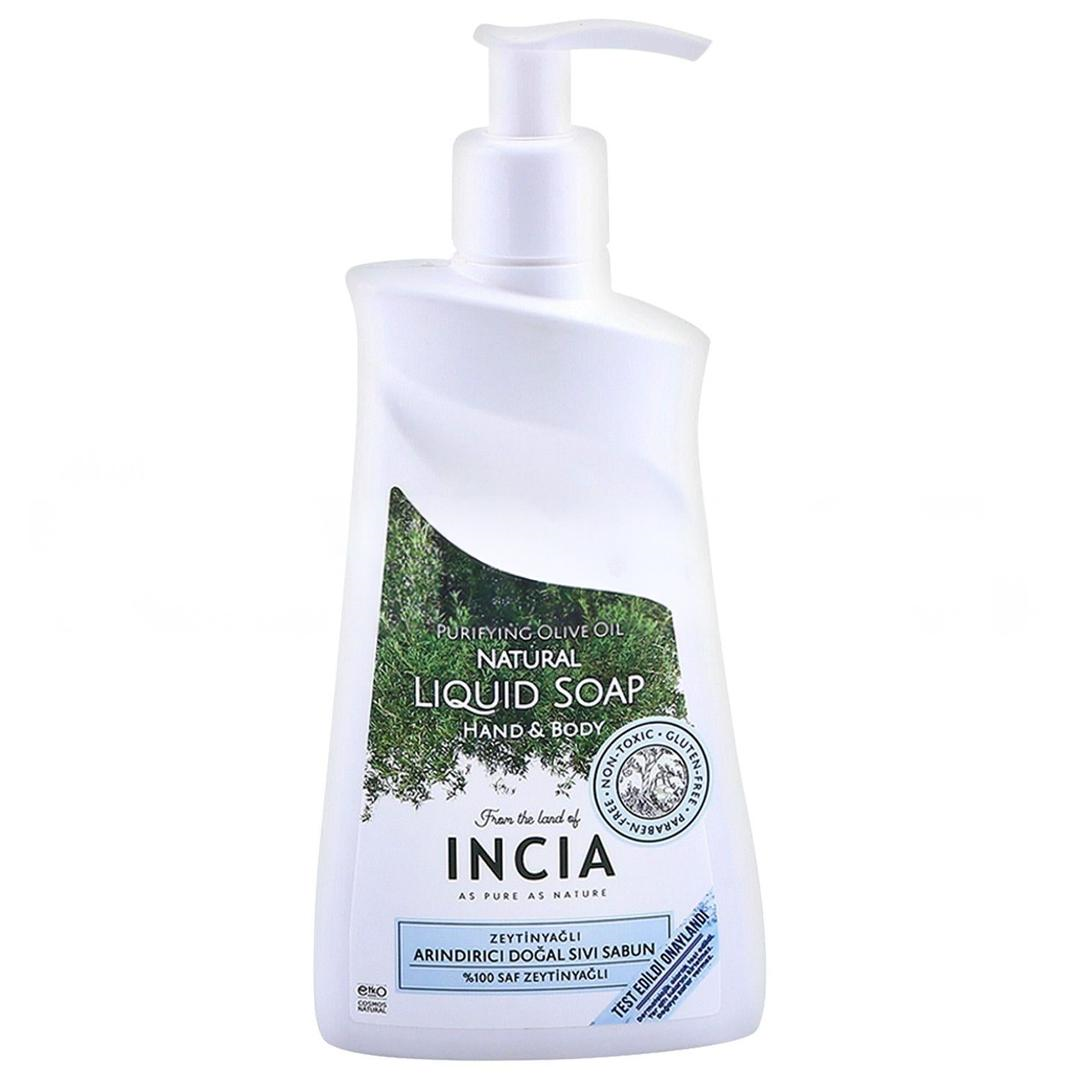 Incia Sıvı Kastil Sabunu Arındırıcı Zeytinyağlı 10 Bitkisel Değerli Yağ Vegan 250 ml