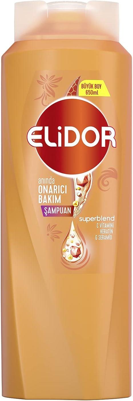 Elidor Anında Onarıcı Bakım 650 ml x 3 Adet Saç Bakım Şampuanı