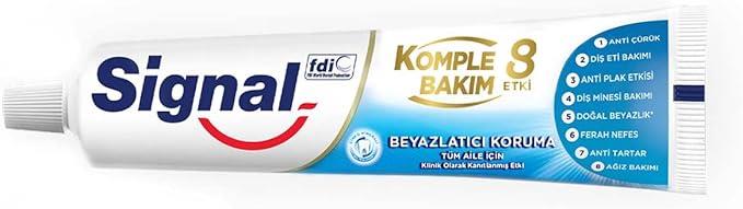 Signal Komple Bakım 8 Etki Diş Macunu Beyazlatıcı Koruma 75 Ml