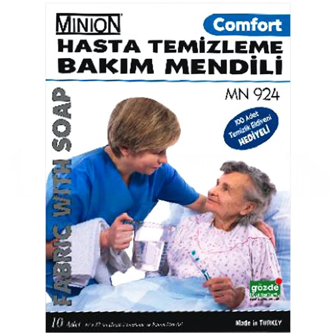 Minion Comfort Köpüklü Hasta Temizleme ve Bakım Mendili 10'lu