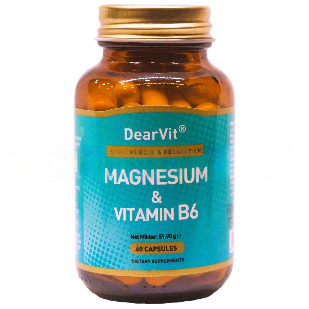 Dearvit Magnesium with Vitamin B6 60 Kapsül