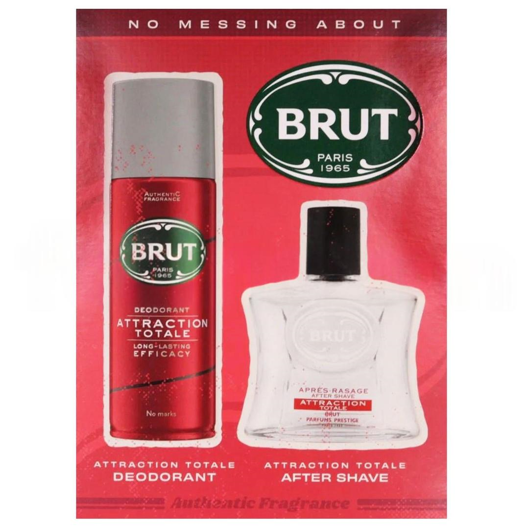 Brut Set Aftershave 100 ml + Attraction Sprey Deodorant 200 ml
