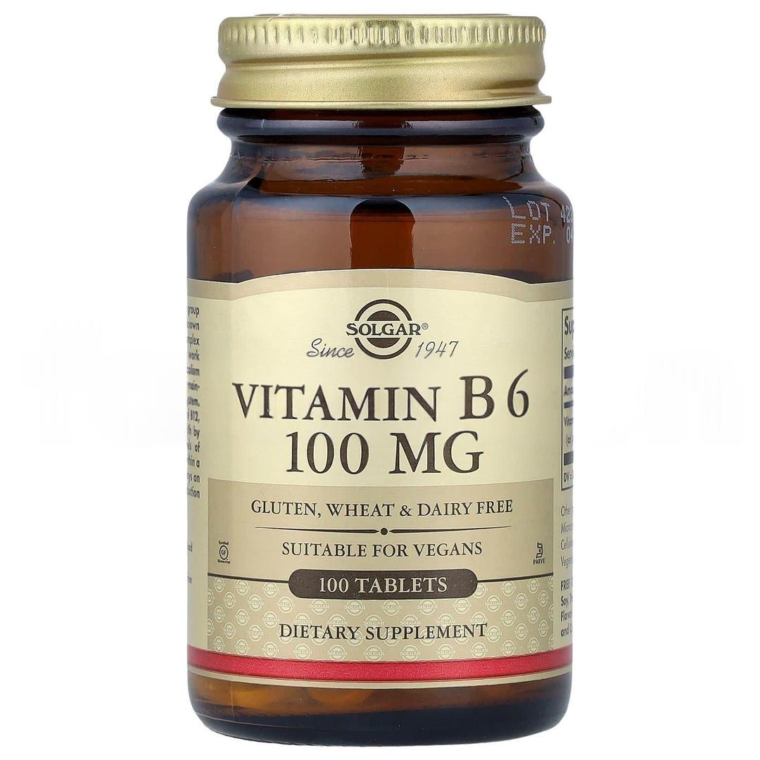 Solgar Vitamin B6 100 mg 100 Tablet