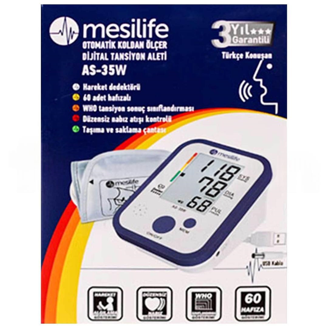 Mesilife AS-35W Koldan Ölçer Konuşan Tansiyon Aleti