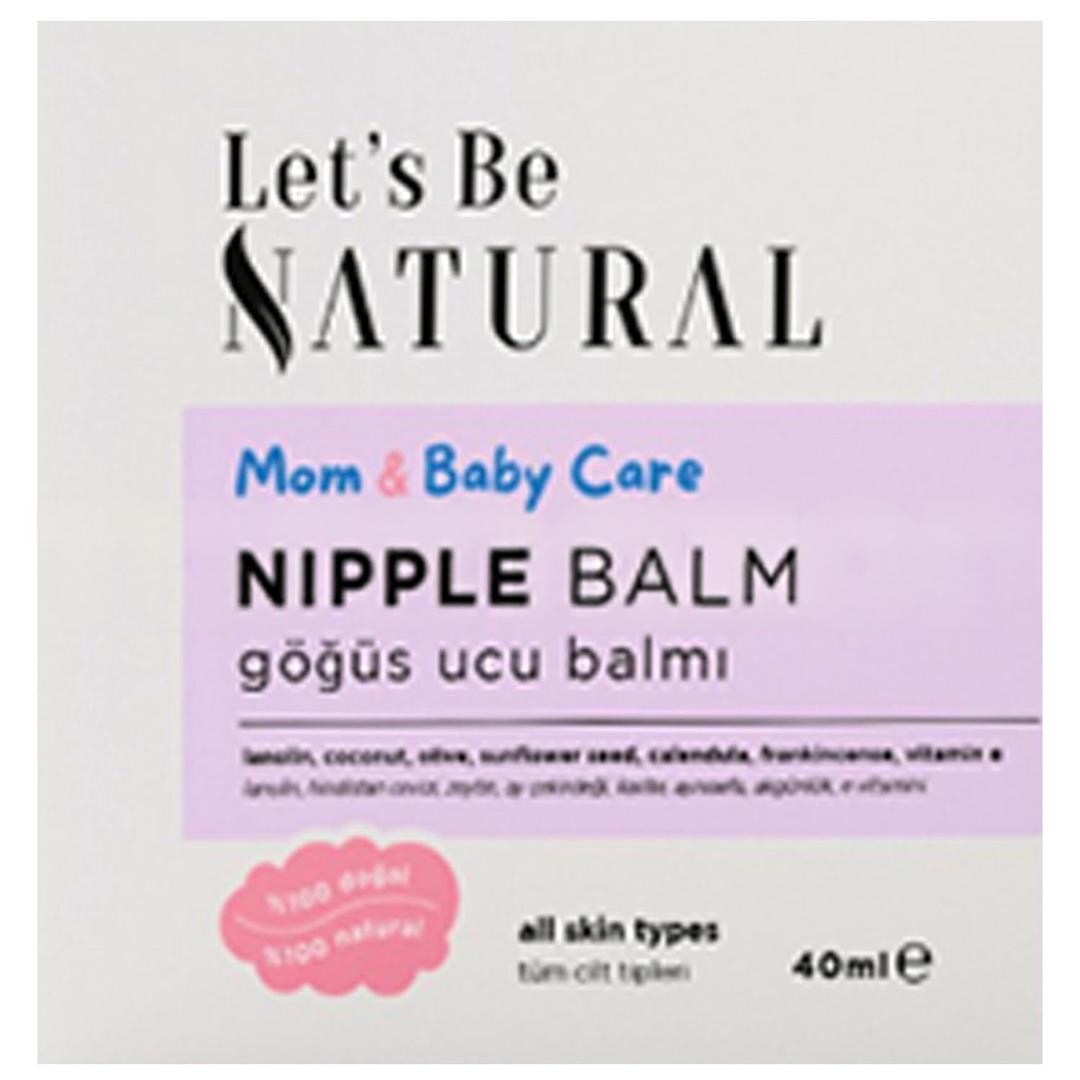 Let's Be Natural Göğüs Ucu Kremi %100 Doğal Lanolin İçeren Krem Emziren Anneler İçin Yumuşatma 40 ml