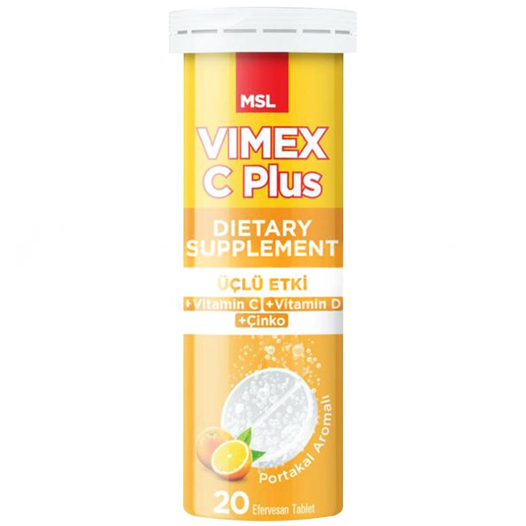 MSL Vimex C Plus 20 Efervesan Tablet - Eski Ambalaj