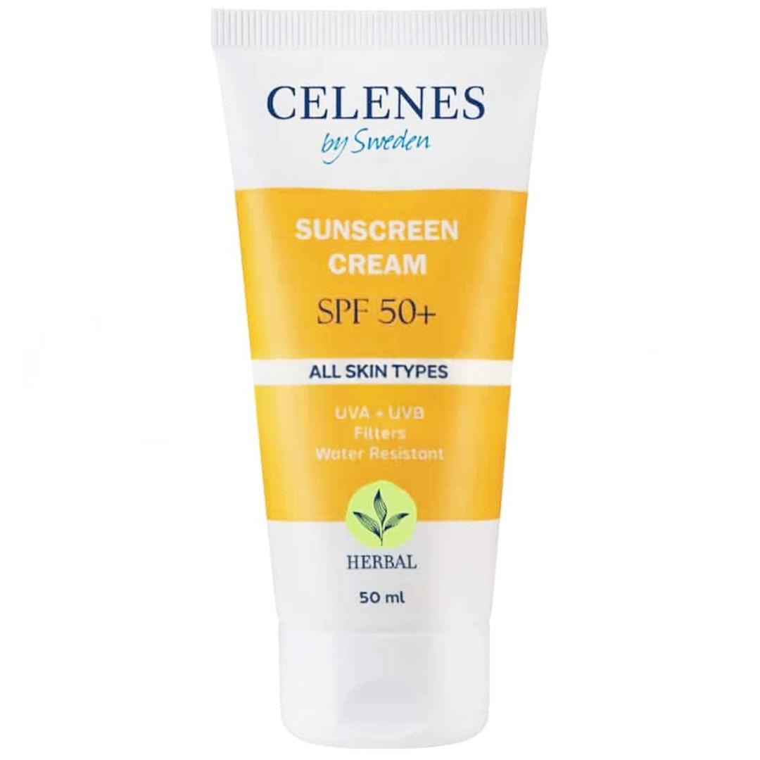 Celenes By Sweden Herbal Güneş Koruma Kremi SPF50 50 ml - Tüm Cilt Tipleri