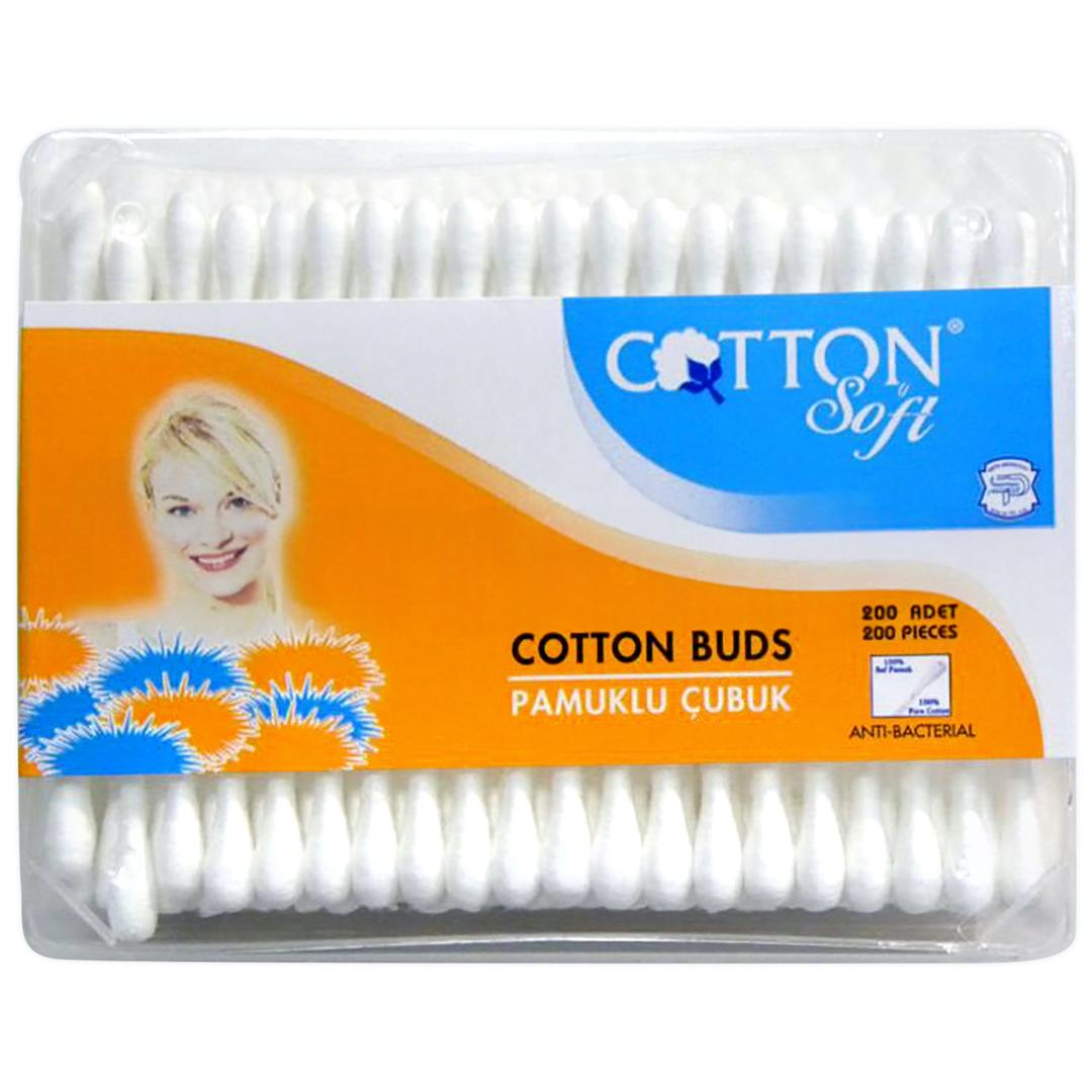 Cotton Soft Kulak Çubuğu Kare 200'lü