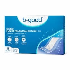 B-GOOD POLİÜRETAN HAZIR PANSUMAN ÖRTÜSÜ 9CMX25CM 5 ADET SU GEÇİRMEZ