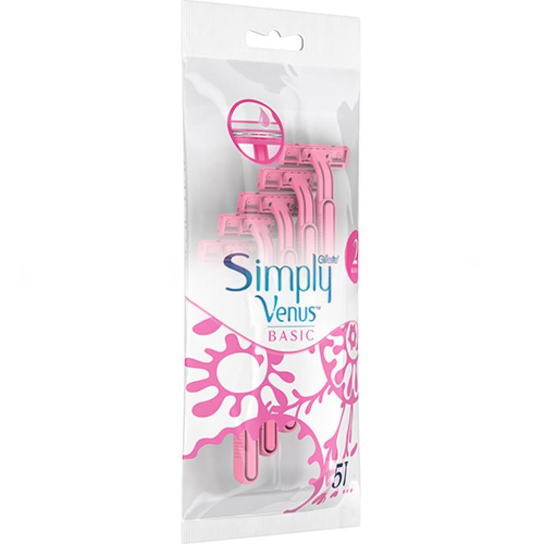 Gillette Simply Venus 2 Basic Kadın Tıraş Bıçağı 5'li
