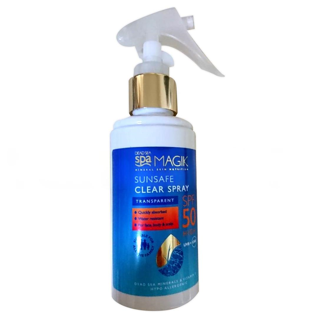 Dead Sea Spa Magik Sunsafe Clear Spray SPF50 150 ml