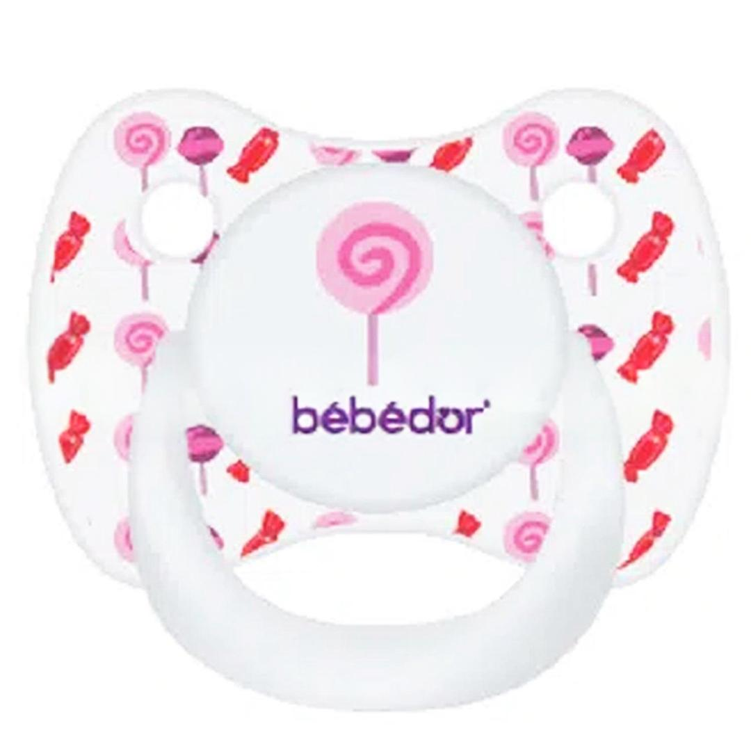 Bebedor 173 Tritan Damaklı Şeffaf Emzik 18+ Ay No: 3 - Pembe