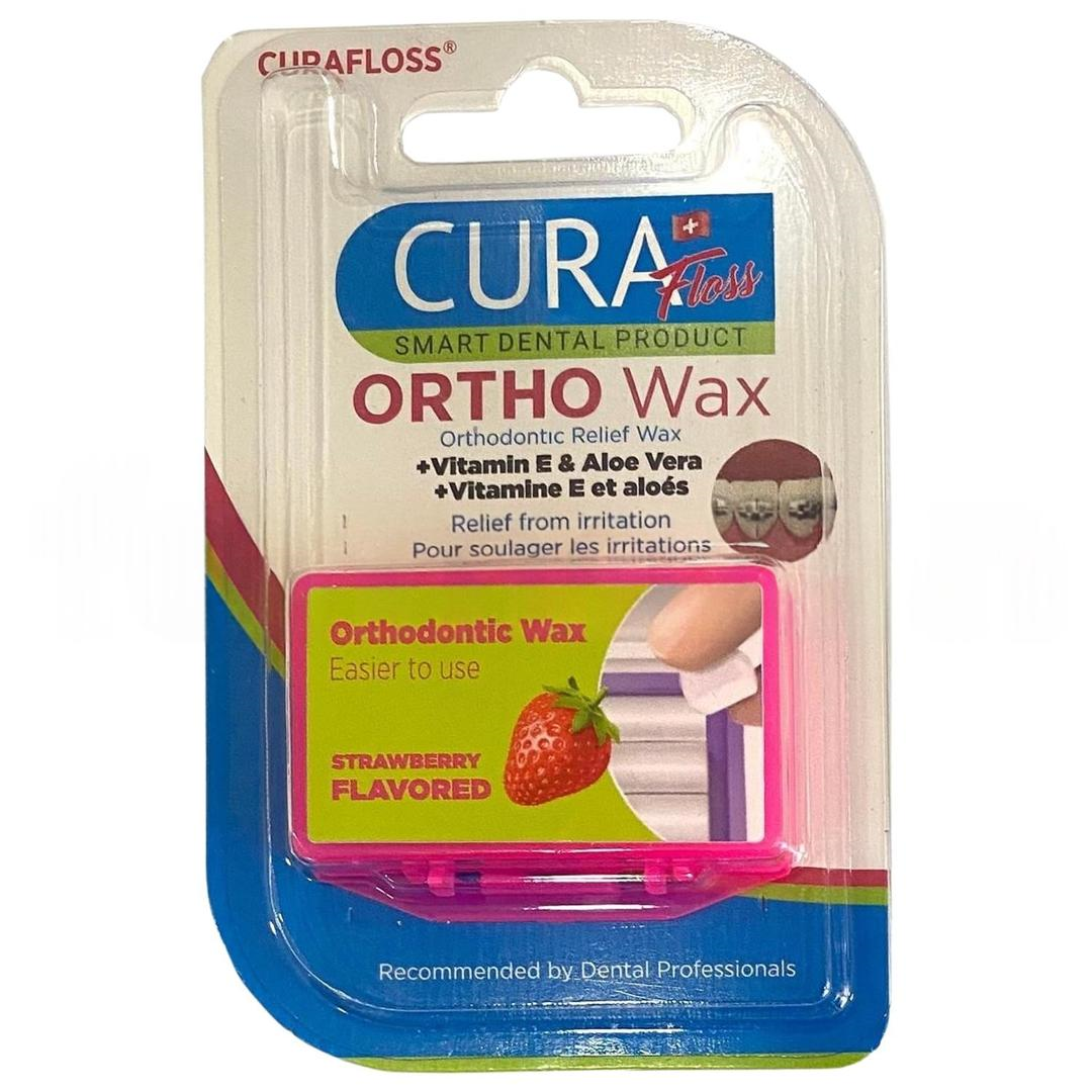 Curafloss Orto Wax Diş Mumu Strawberry Aromalı