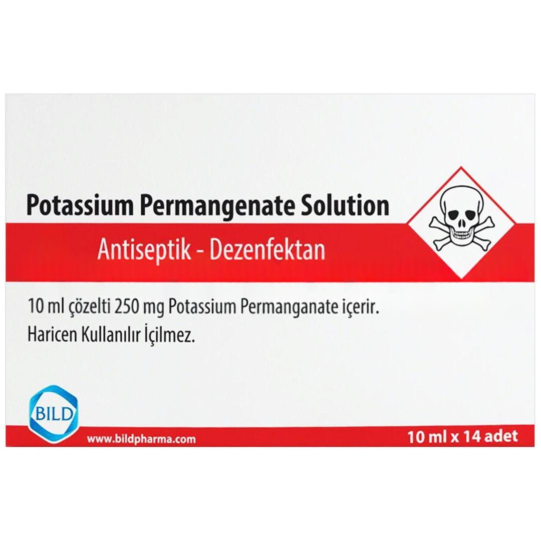 Permasol Potassium Permangnate %2,5 Solution 10 ml x 14 Flakon