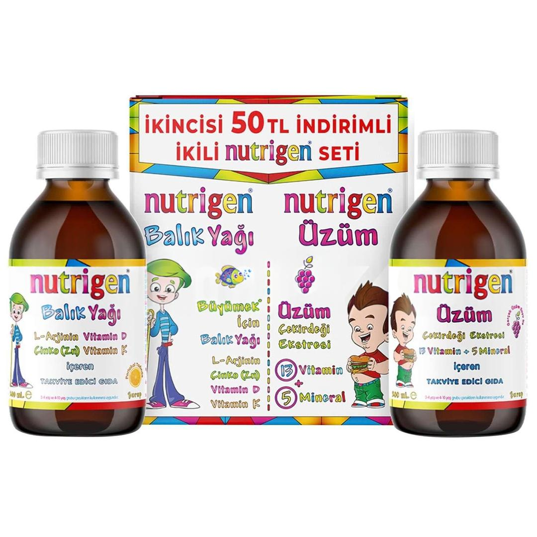 Nutrigen Balık Yağı 200 ml + Üzüm Çekirdeği Ekstresi 200 ml