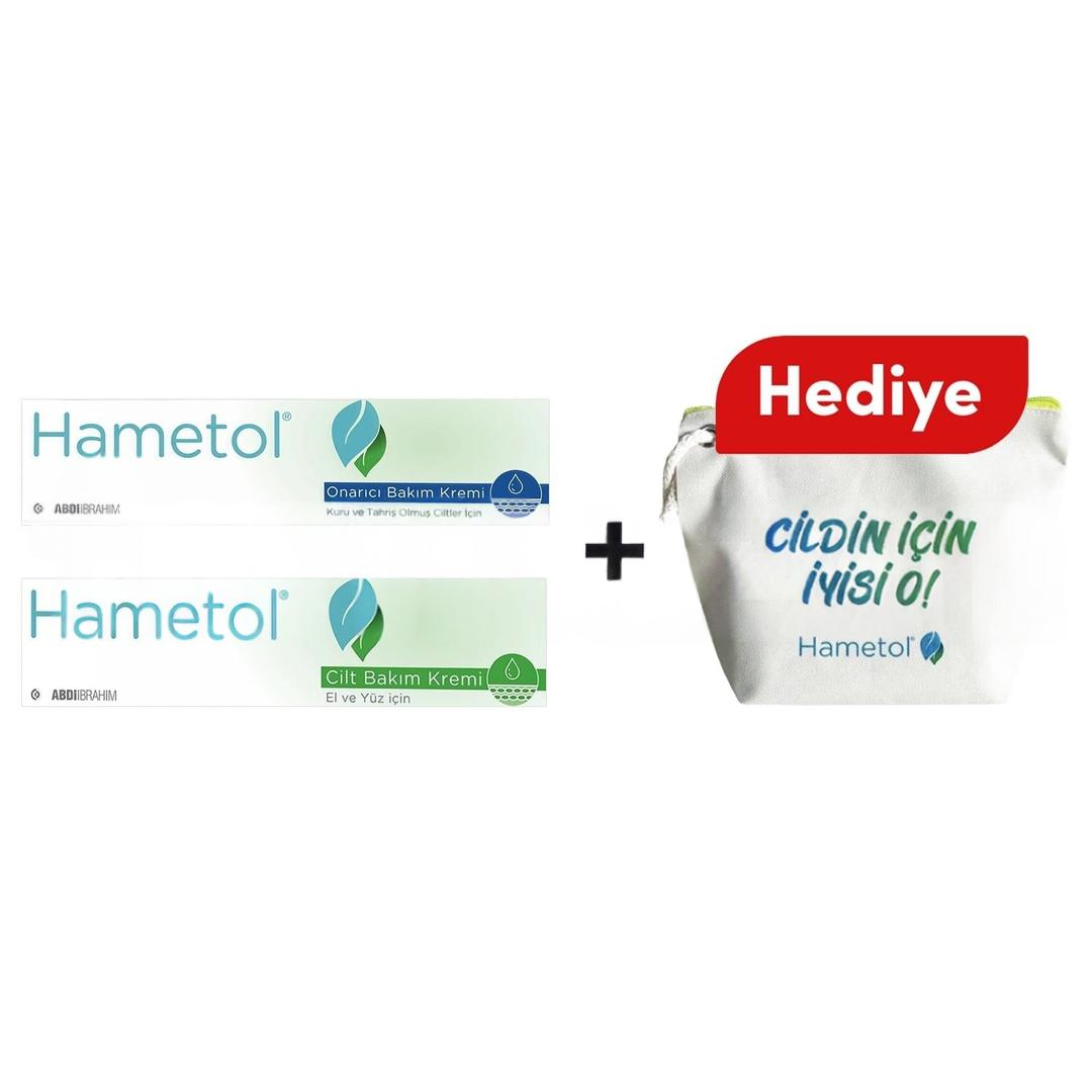 Hametol Cilt Bakım Onarıcı Krem 30 gr Kofre + Makyaj Çantası Hediyeli