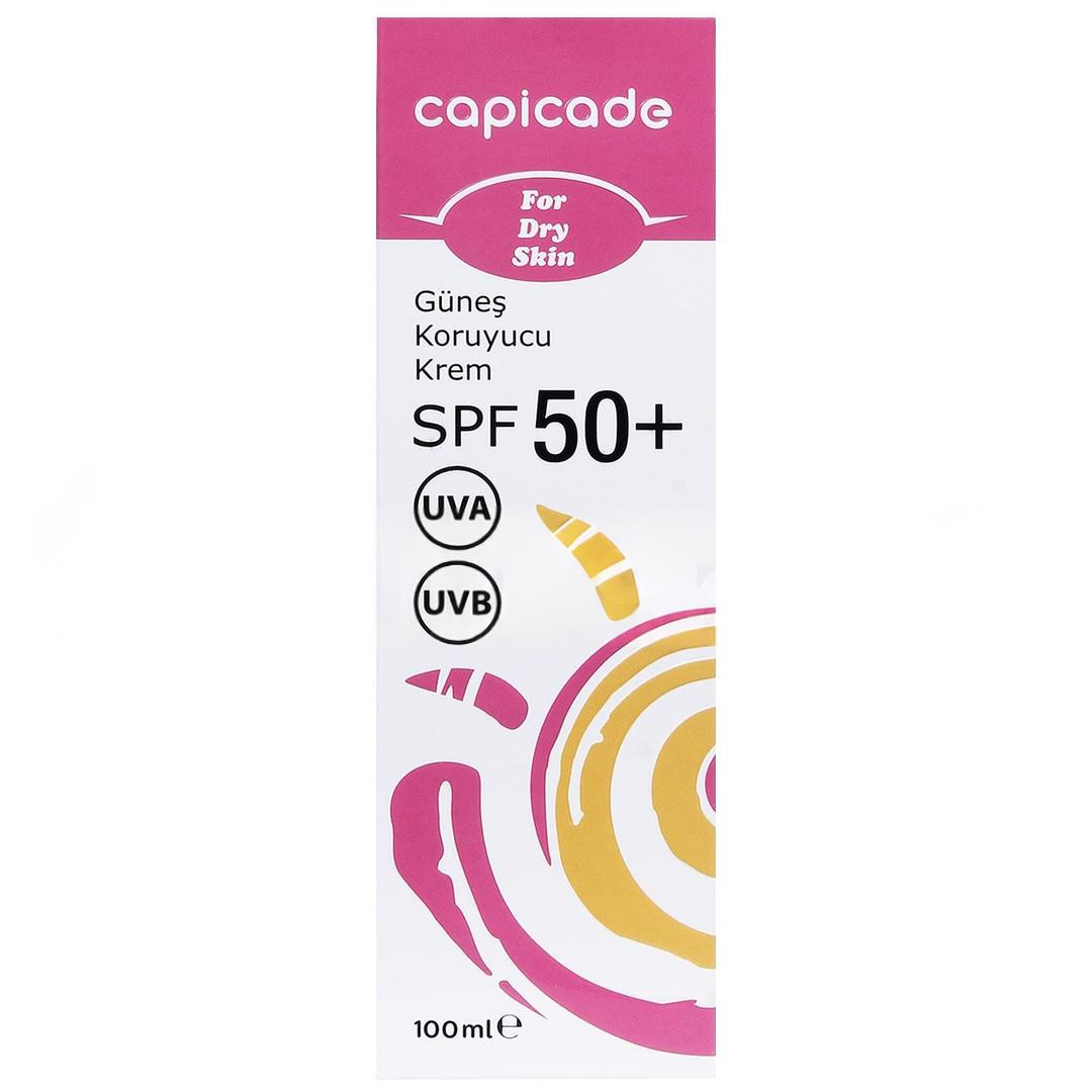 Capicade Güneş Koruyucu Krem Kuru Ciltler İçin SPF50+ 100 ml - Eski Ambalaj