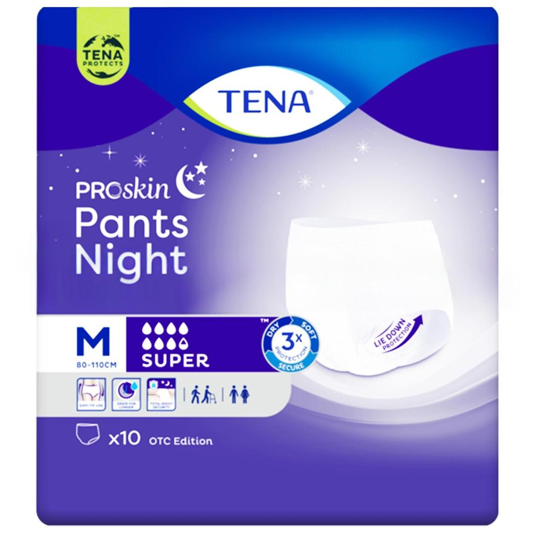 Tena Proskin Pants Night 7,5 Damla Emici Külot Medium 10'lu