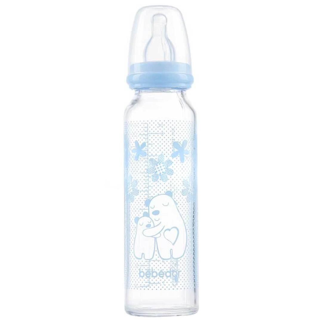 Bebedor 41302 Isıya Dirençli Cam Biberon 250 ml - Mavi