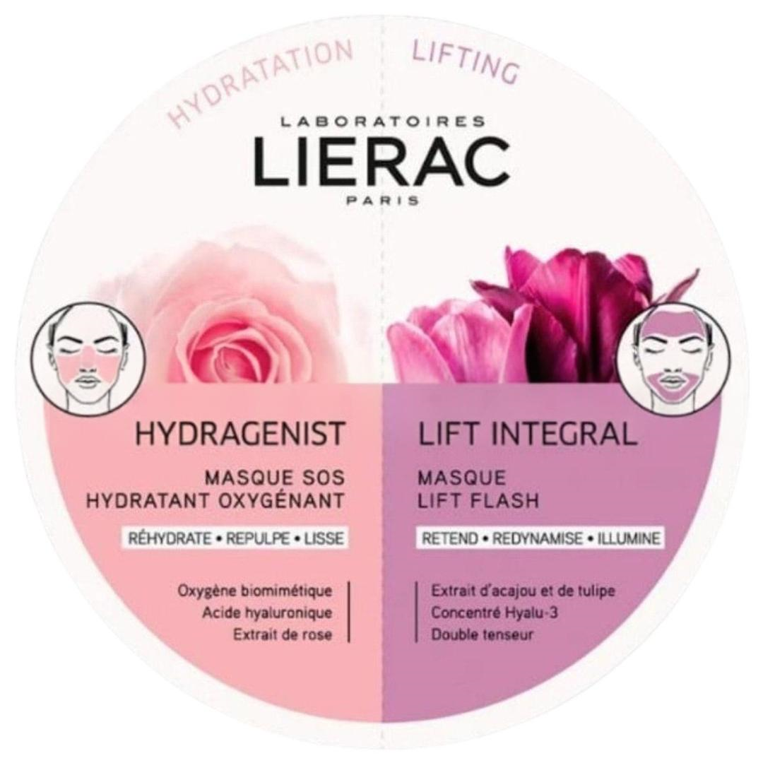 Lierac Paris Hydragenist Sos Moisturizing Oxygenating Mask 6 ml & Lift Integral Flash Lift Mask 6 ml