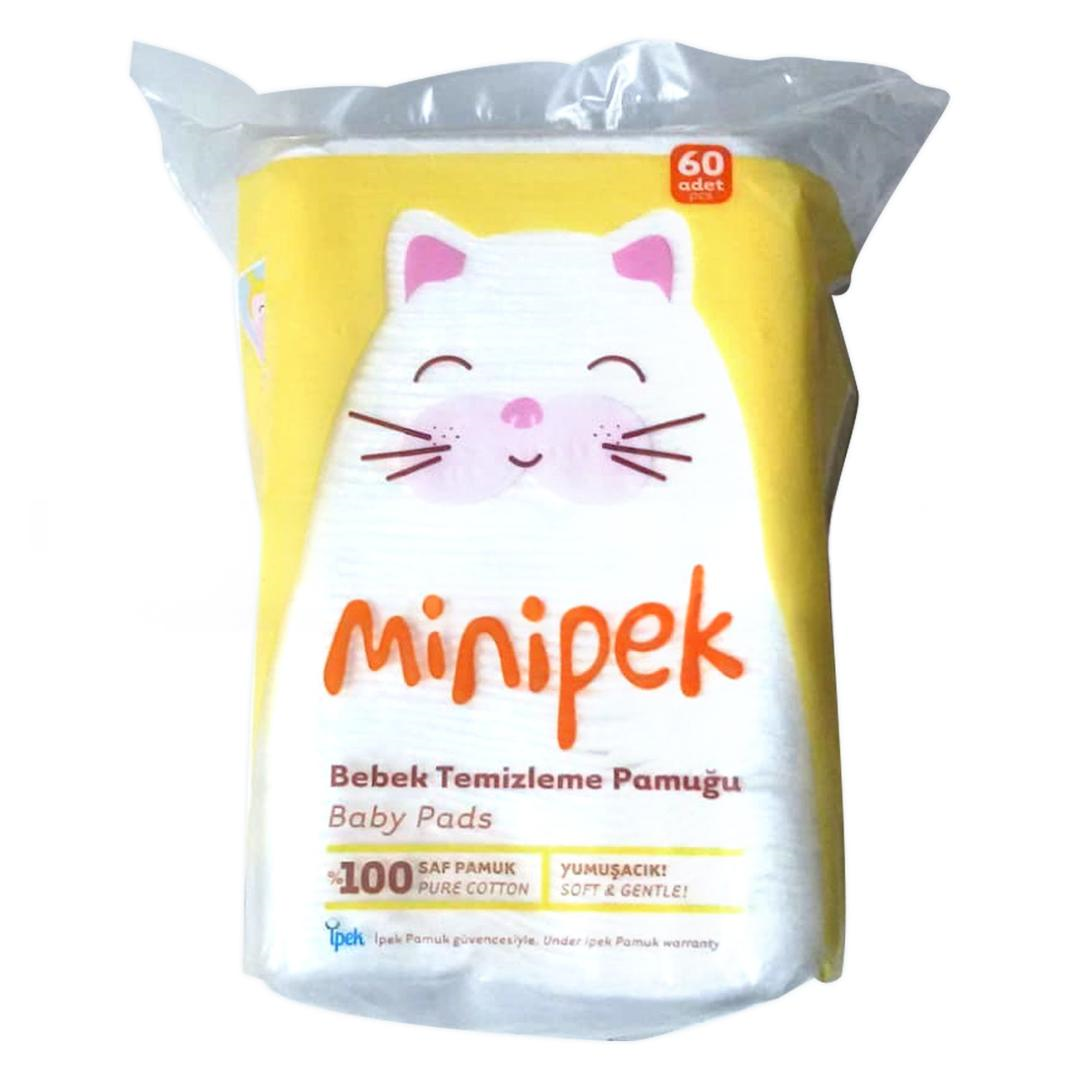 Minipek Bebek Temizleme Pamuğu 60'lı