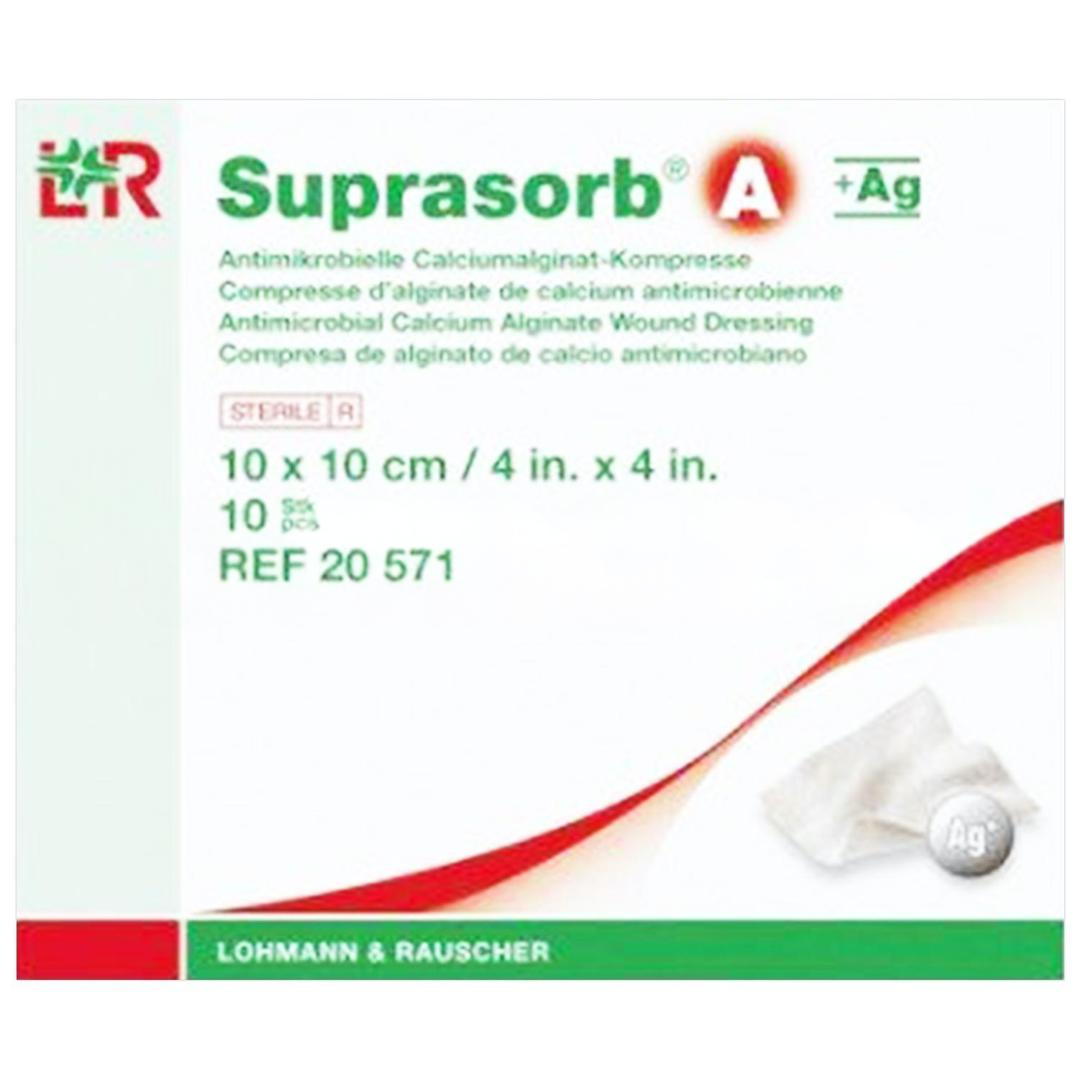 Suprasorb A+AG Gümüşlü Kalsiyum Aljinat Yara Örtüsü 10x10 cm Tekli