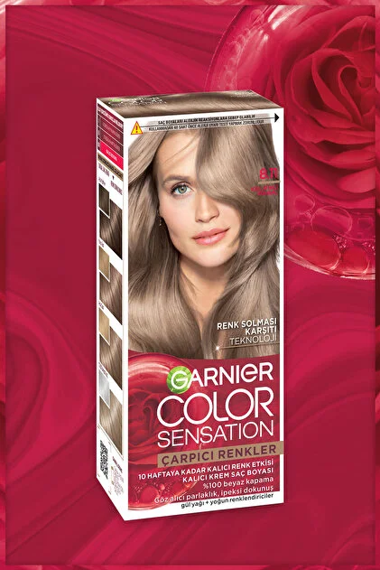 Garnier Çarpıcı Renkler 8.11 Küllü İnci Kumral Saç Boyası