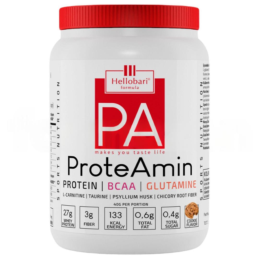 Hellobari Formula Proteamin Whey Protein BCAA Glutamin Kurabiye Aromalı 28 Porsiyon