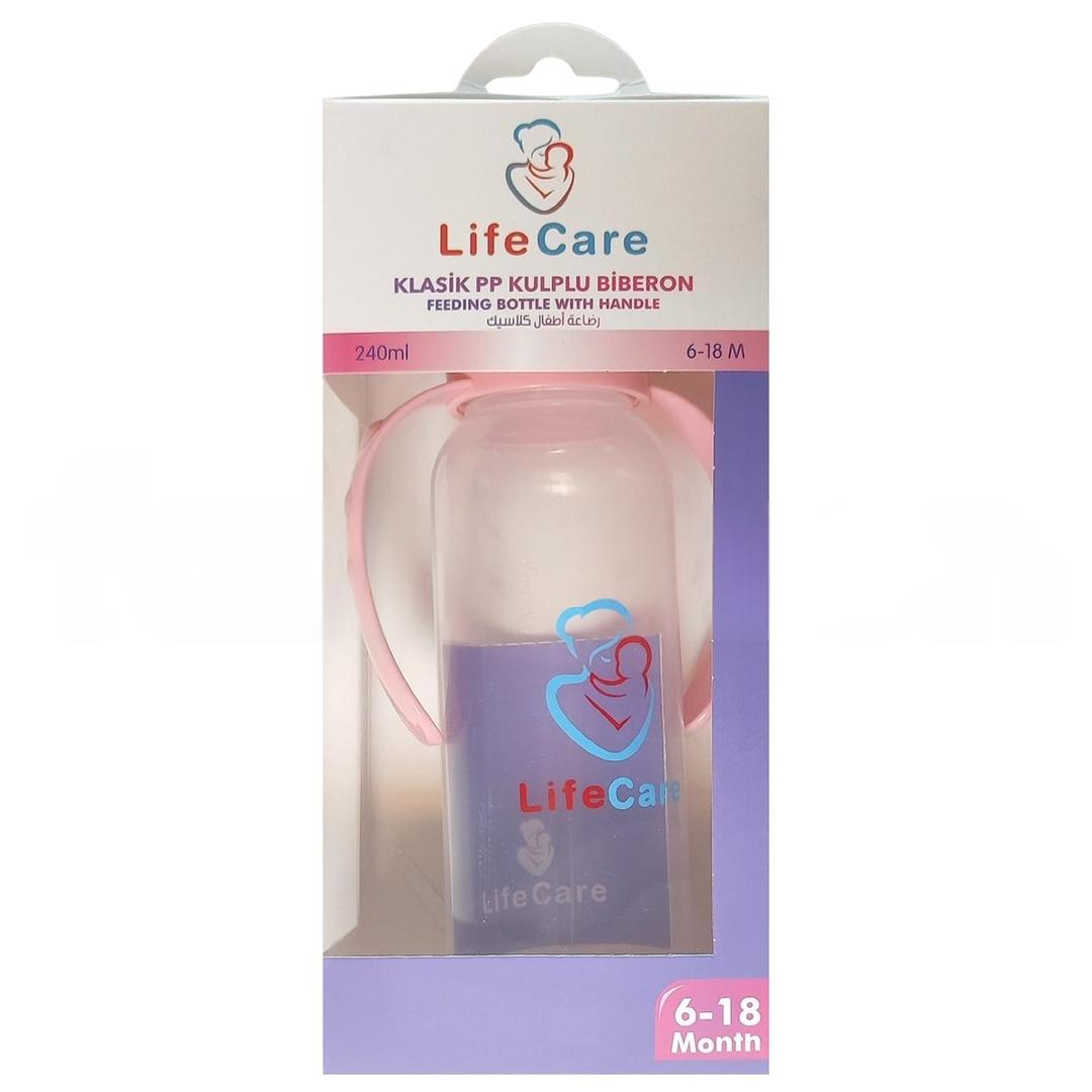 Life Care Kulplu Pp Biberon 240 ml Pembe