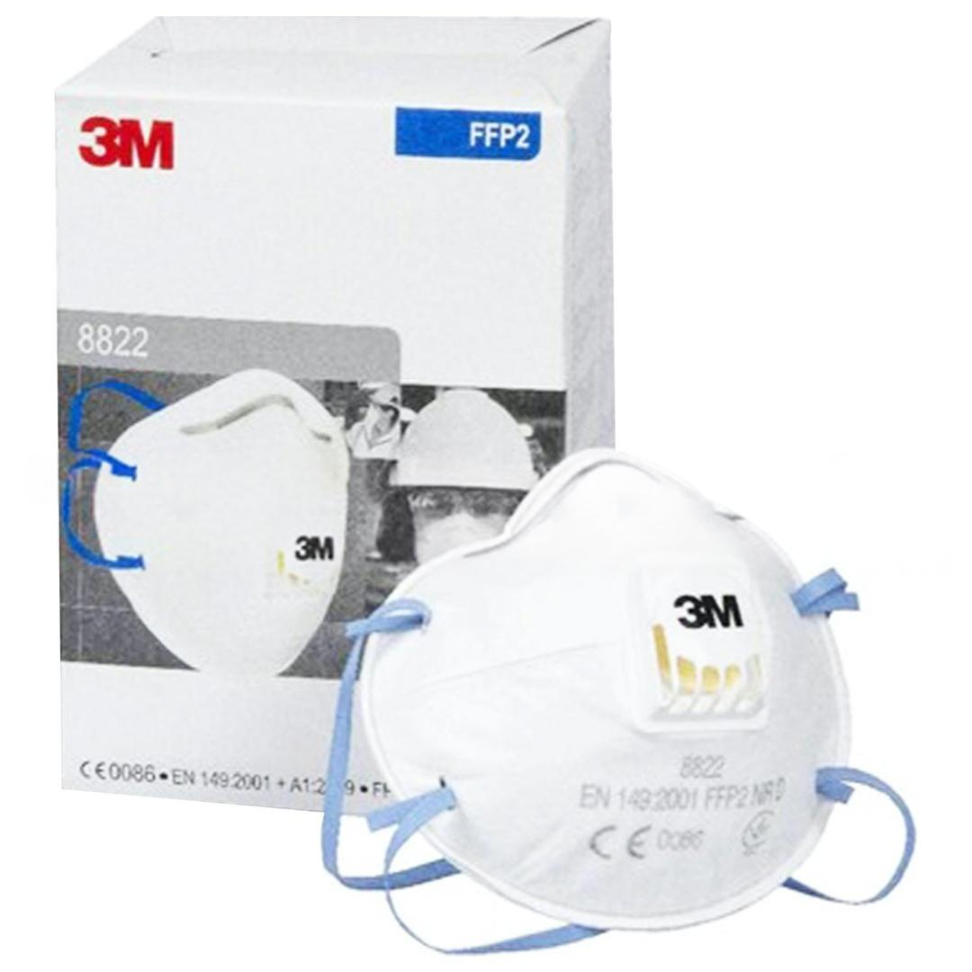 3M 8822 FFP2 Ventilli Toz ve Sis Maskesi 10'lu