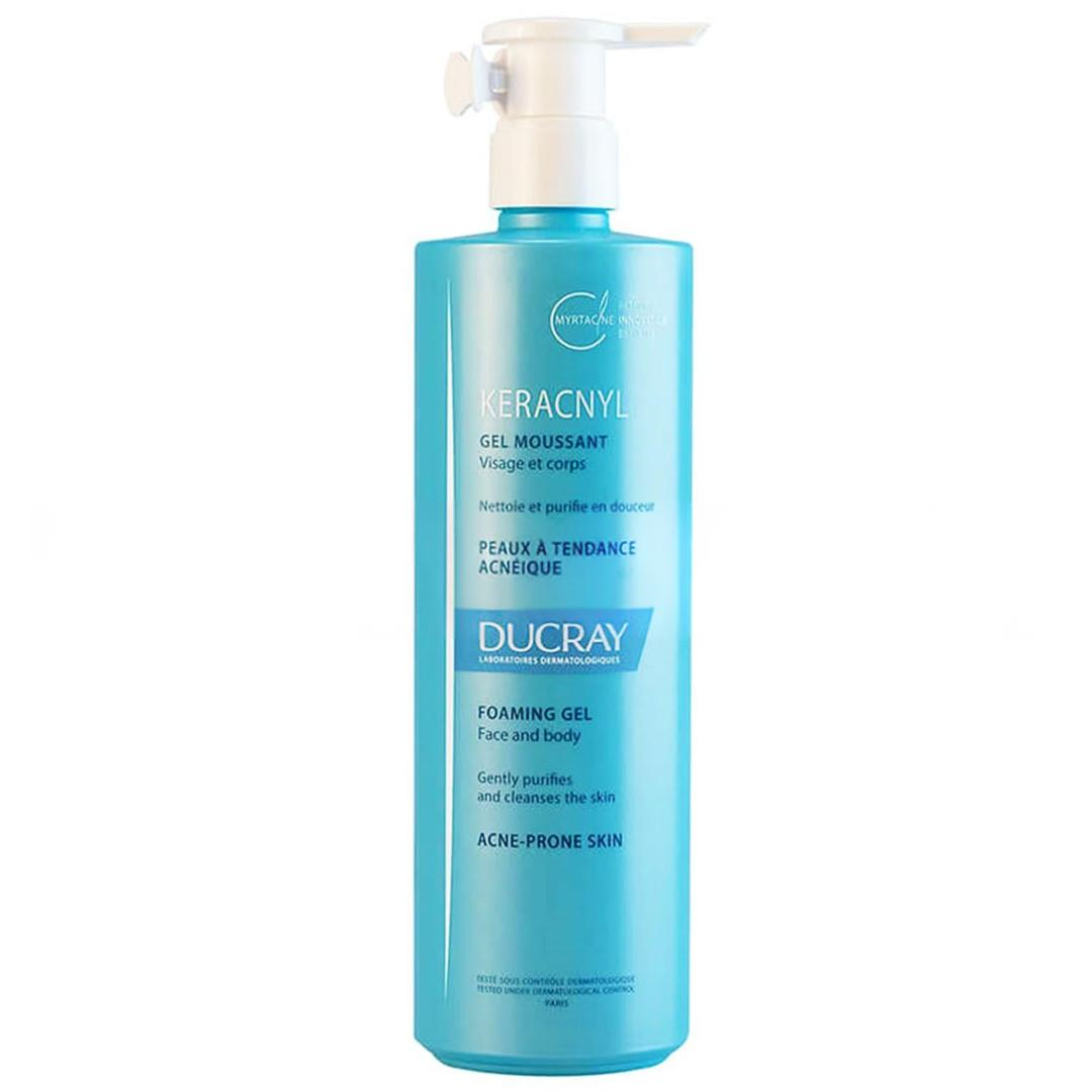 Ducray Keracnyl Gel Moussant Yağlı ve Akneli Ciltler için Yüz Temizleme Jeli 400 ml